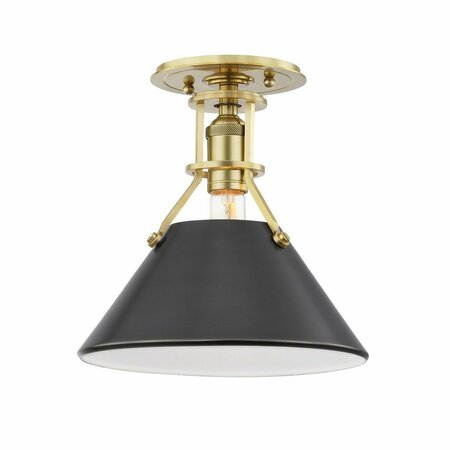 HUDSON VALLEY 1 Light semi Flush MDs954-ADB